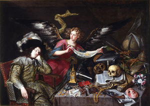 "The Knight's Dream", 1655, by Antonio de Pereda - an example of dream representation within historical culture.
